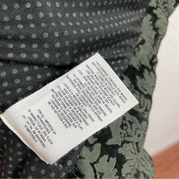 Anthropologie Hei Hei Burnett Anorak Olive Utility Velvet Jacket - Picture 10 of 10